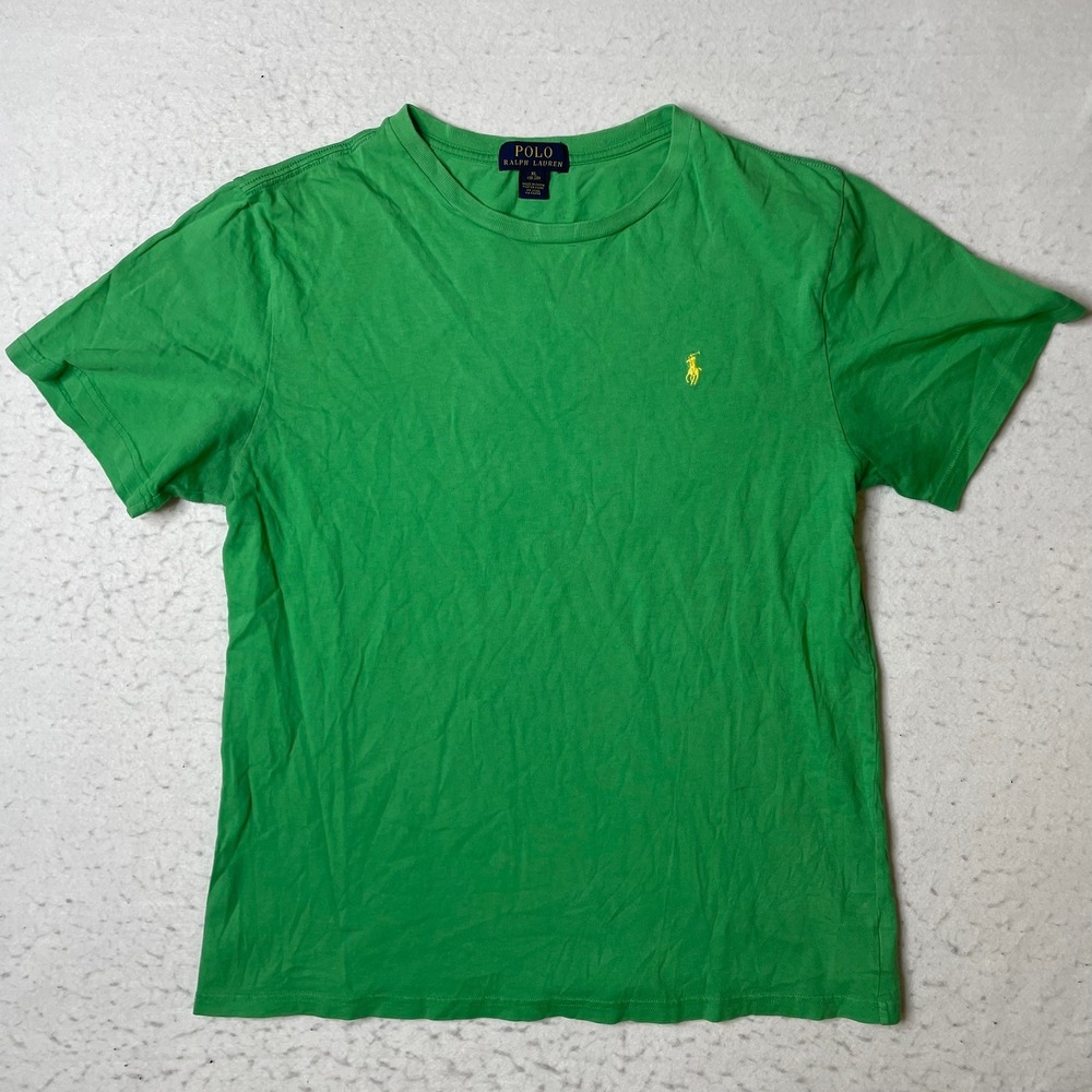 Polo Ralph Lauren T-Shirt Boys XL Green‎ Short Sleeve Pony Logo Cotton
